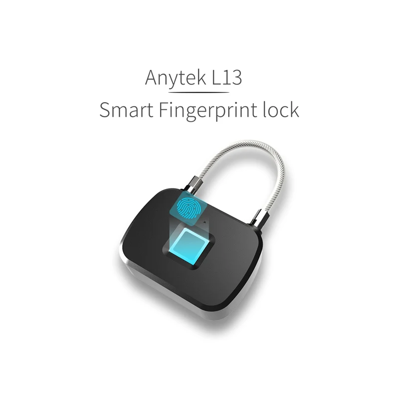 

Mini Smart Fingerprint Padlock Waterproof Portable Doorlock Anti-Theft Keyless Electronic Lock For Cabinet Backpack Luggage