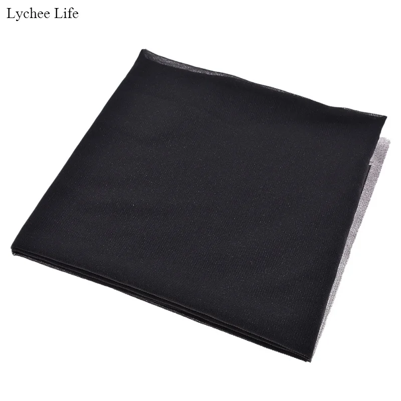 Lychee Life 100*112 см ручная работа черно-белая растягивающаяся вязаная прокладка