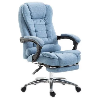 sky blue ЕС Poltrona бытовой для работы офиса Silla геймер Esports Boss игровое кресло подножка Эргономика может лежать с колесом - Цвет: sky blue