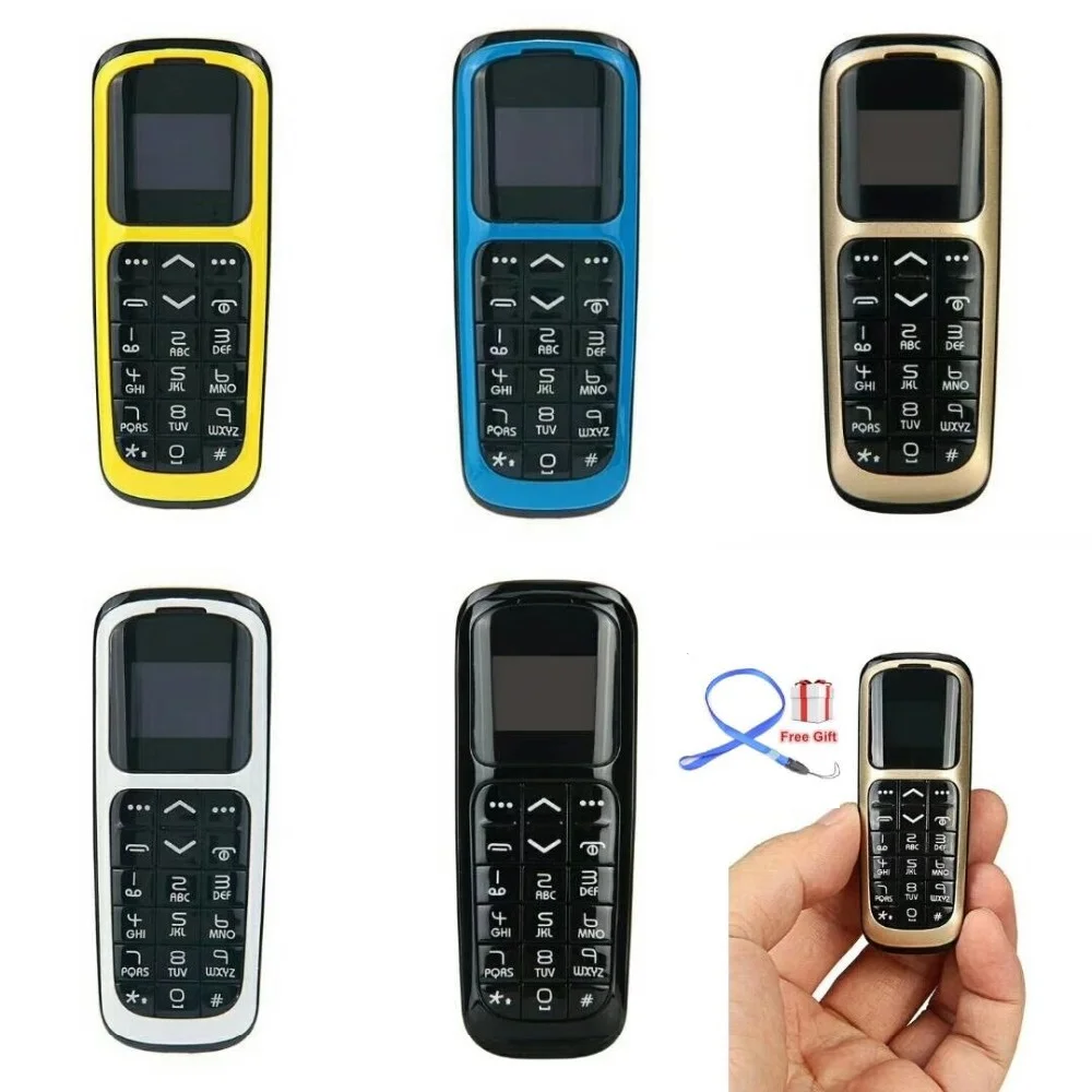 Оригинальный миниатюрный мобильный сотовый телефон V2 Bluetooth номеронабиратель 0 66