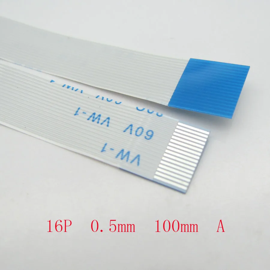 2 шт. Новый FFC FPC 16pin плоский гибкий кабель 0 5 мм Шаг вперед длина 100 10 см ширина 8