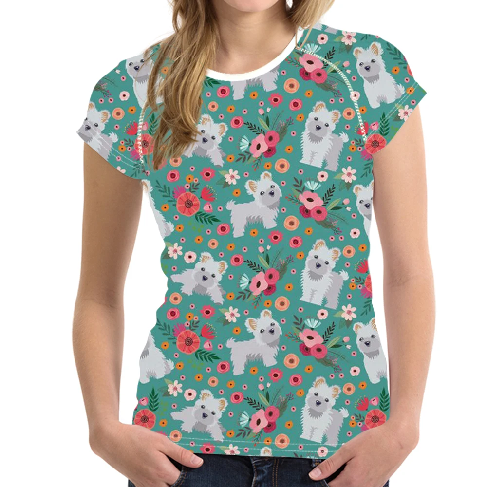 Женская летняя футболка с принтом померанского цветка|Футболки| |