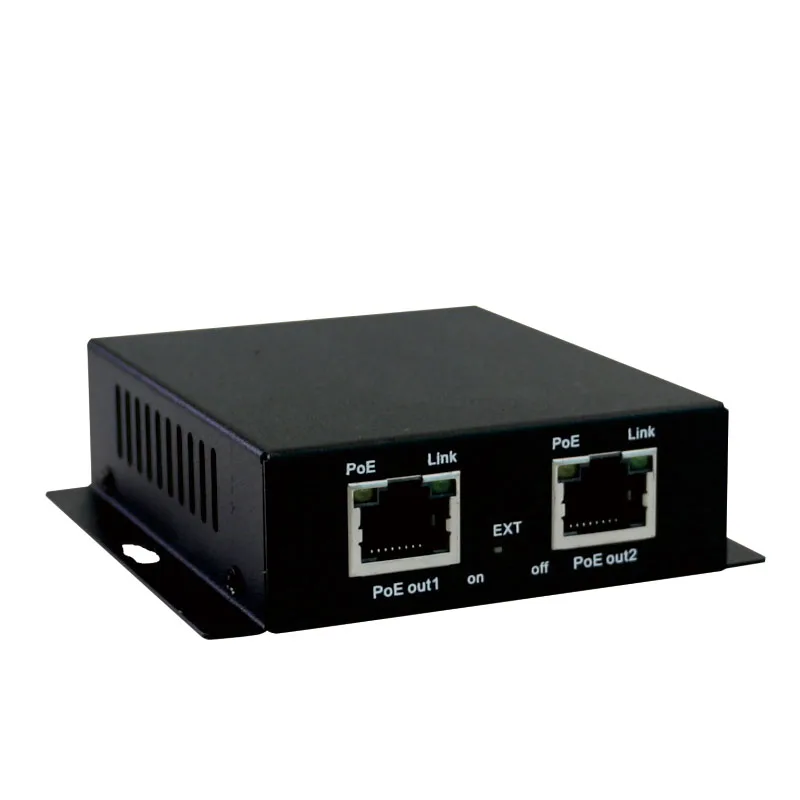 Сетевой Ethernet коммутатор PoE расширитель 250 метров с 1 портом 10/100 м вход Rj45 2 порта