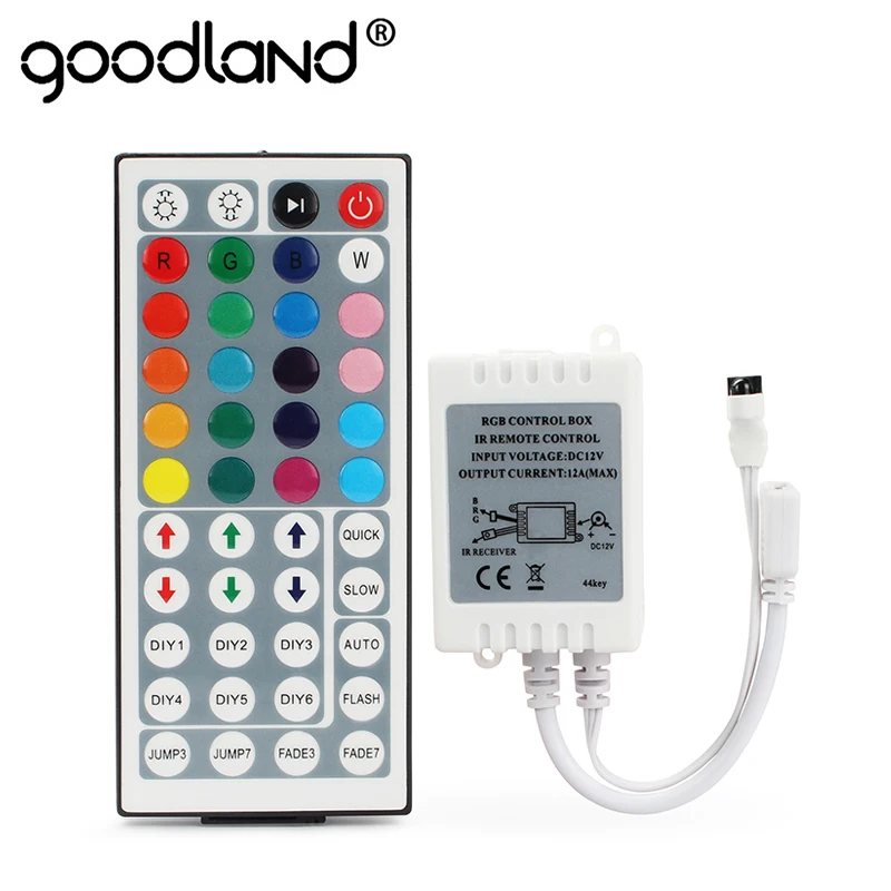 RGB ИК пульт дистанционного управления 24key 44key DC12V для SMD 2835 3528 5050 5730 5630 3014