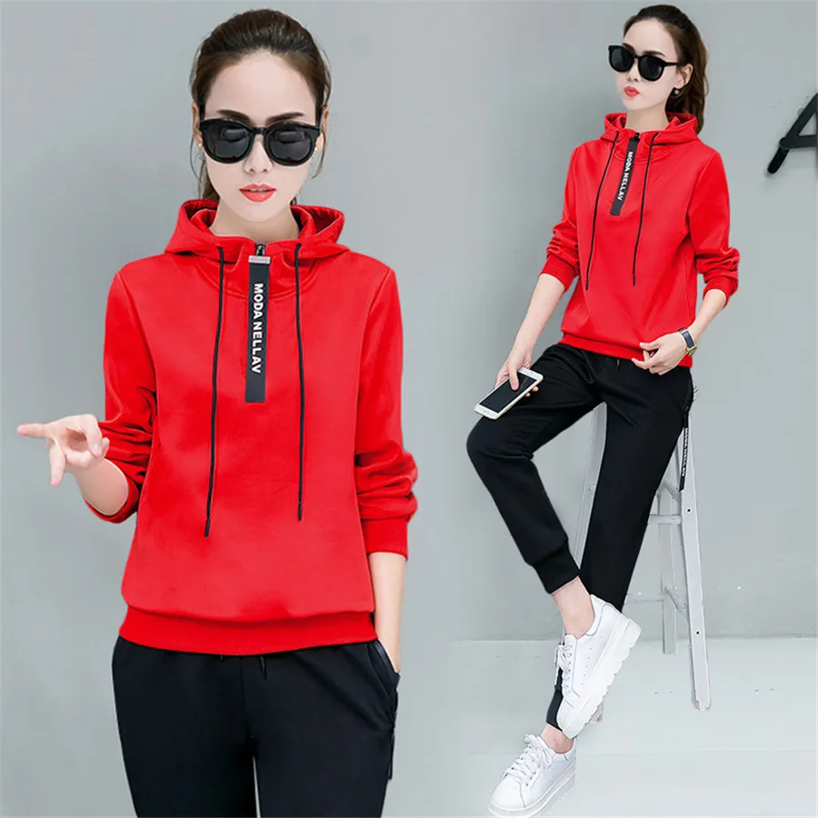 Повседневный комплект из 2 предметов спортивный костюм для женщин Лоскутная