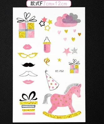 F 1 шт Новые DIY куклы Изменить макияж ручной нарисованные наклейки для blyth куклы среднего размера голова татуировки стикер DIY туалетный уход - Цвет: F