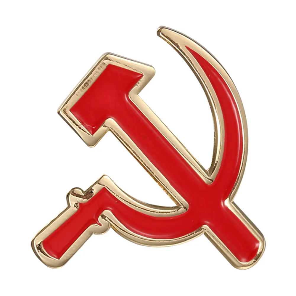 CCCP СССР серп молот и красная звезда булавка - Цвет: Soviet Sickle