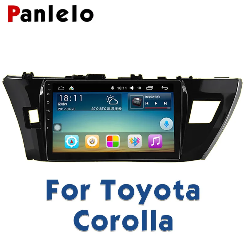 For TY04 Corolla Panlelo для Toyota Corolla 2011 мультимедийное автомобильное радио Авторадио 2din видео плеер навигация Android 7,1 для Toyota Corolla 2008 - Цвет: For TY04 Corolla