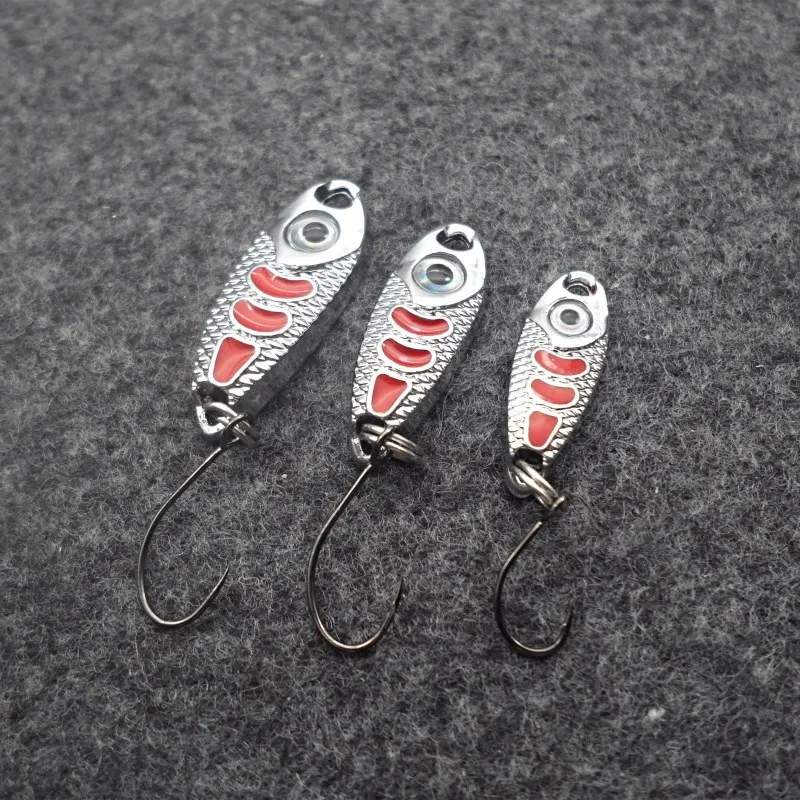 1.5g 2.5g 3.5g 5g Spoon Fishing Lure Metal Jigging Baits Hard Tackle Crankbait Jig Swimbait 3 Colors Optional | Спорт и развлечения