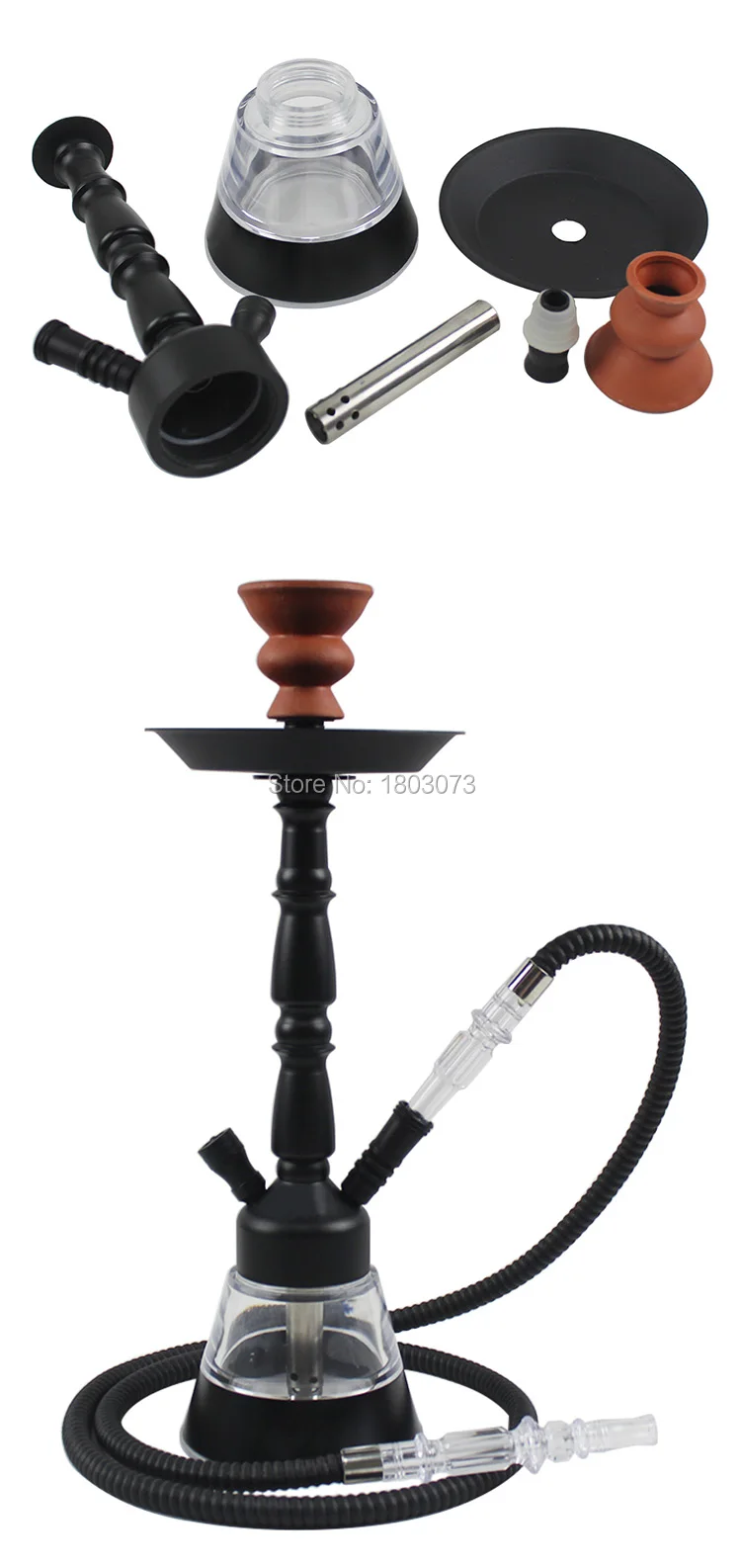 

* WY-AL08 Mya hookah small shisha 44cm high shisha 3 colors