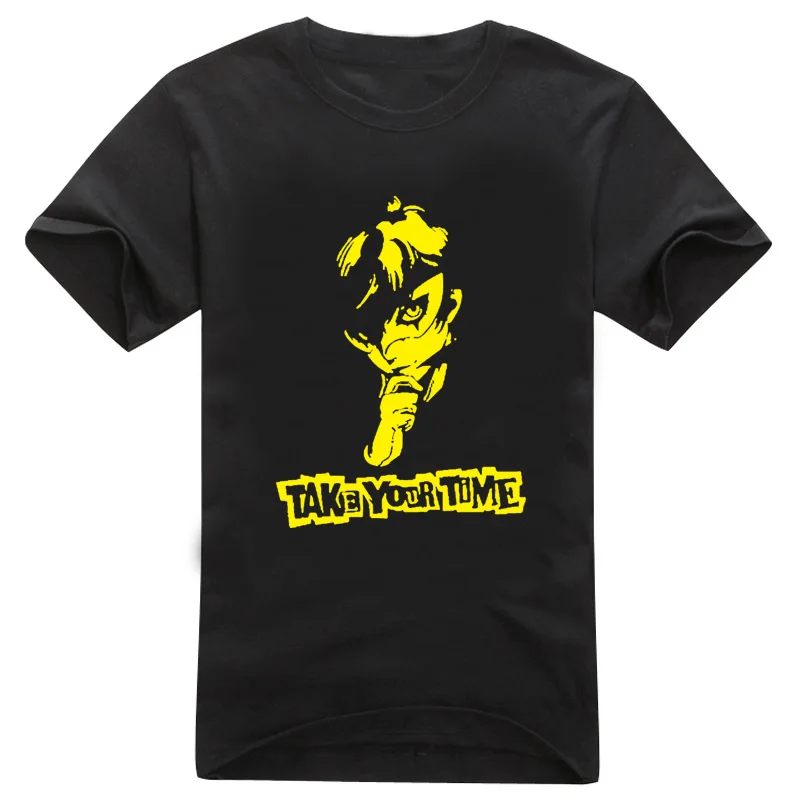 Аниме Persona 5 Футболка для косплея летняя хлопковая футболка с коротким рукавом