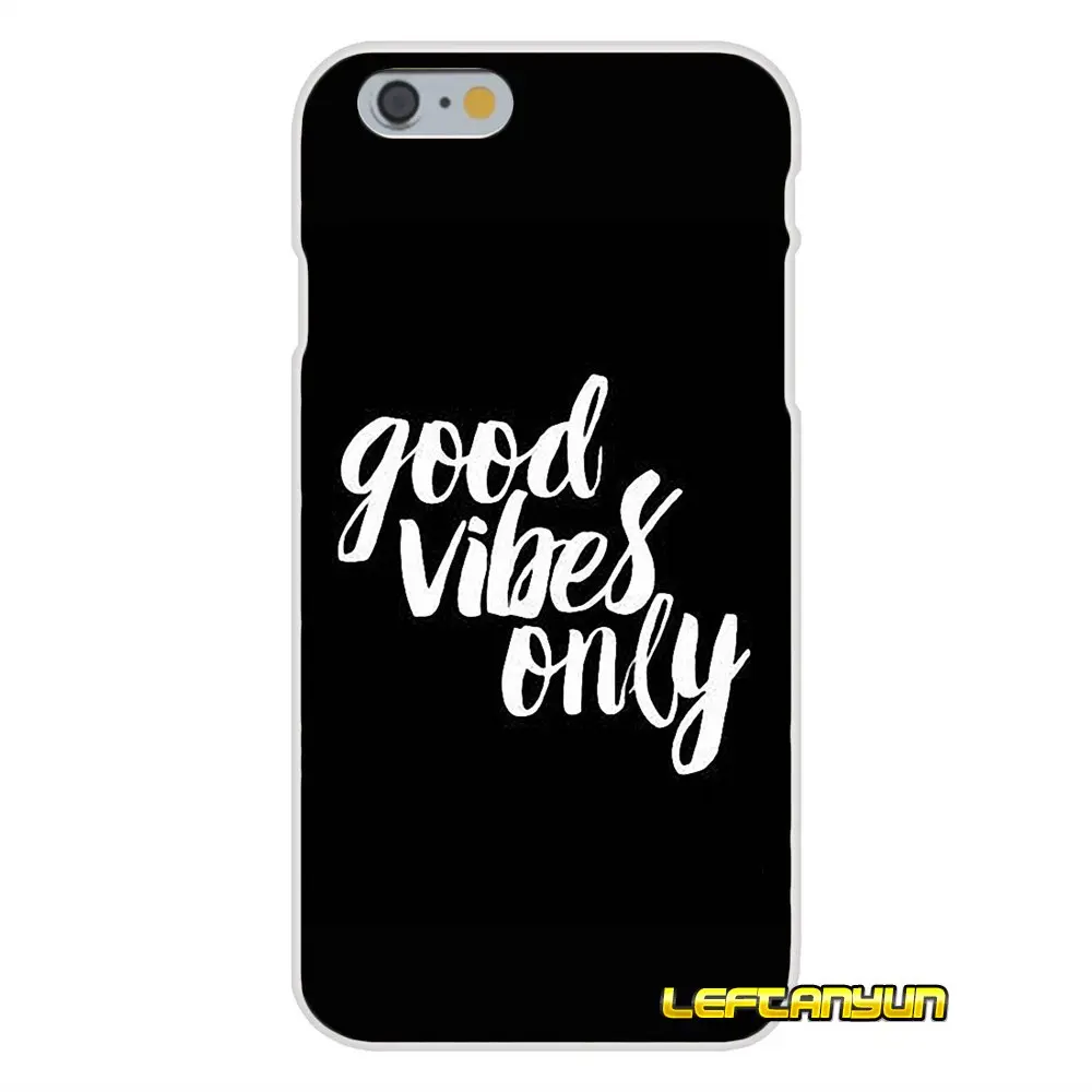 Силиконовый чехол пословица фразу девиз Good Vibes Only для Motorola Moto G LG Spirit G2 G3 мини G4 G5 k4