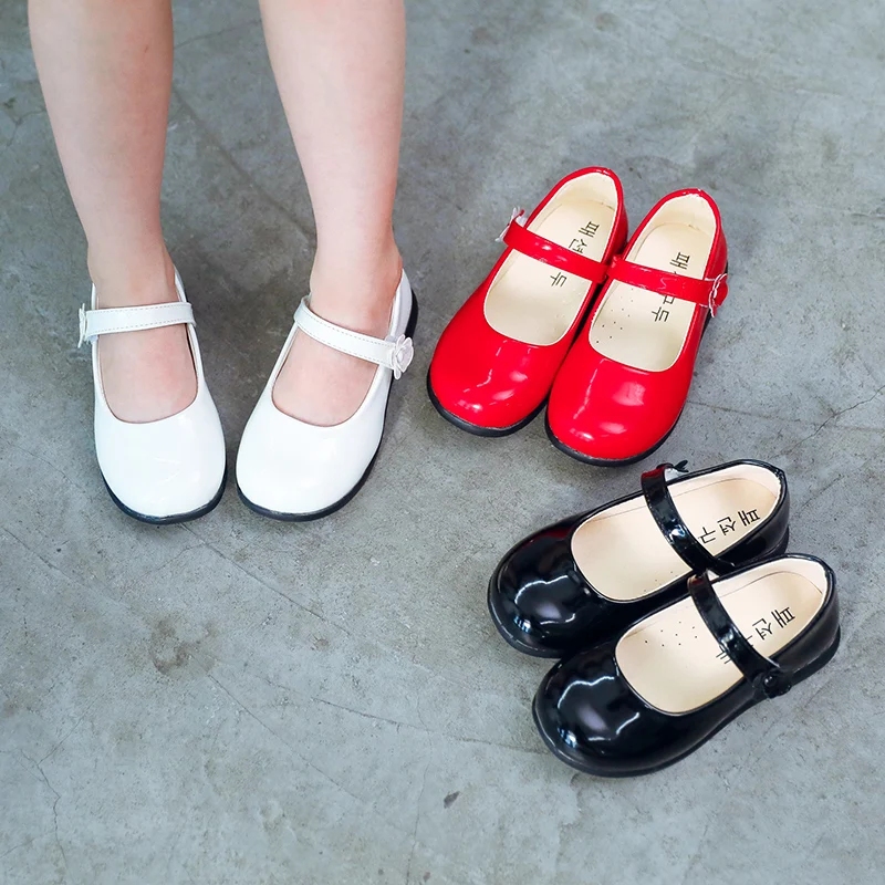 21spring New Childrens Girls Shoes Black Student Leather Shoes Girls Kids School Shoes Black Red White 3 4 5 6 7 8 9 10 15year Buy At The Price Of 14 23 In Aliexpress Com Imall Com