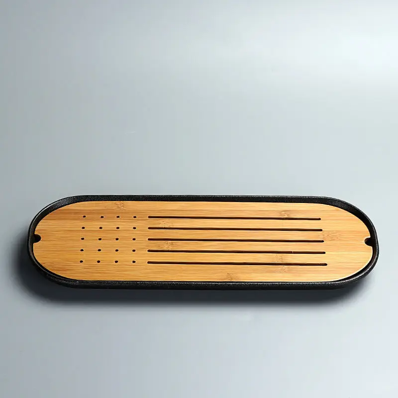 Сетки китайский бамбуковый кунг-фу поднос для подачи чая настольный стол 50х20см |
