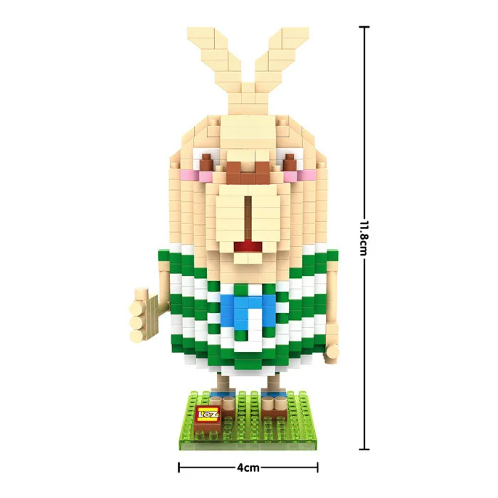 LOZ Кролик Мультфильм Фигурку Мини Строительные Блоки 3D Кирпичи Модель