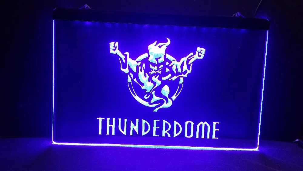 Thunderdome ghost 3 размера Бар Паб Клуб 3d вывески светодиодная неоновая световая вывеска