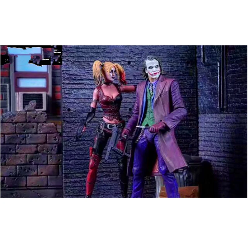Экшн-фигурка 16 см нека Бэтмен Харли Куин подвижные суставы DC Статуэтка из ПВХ