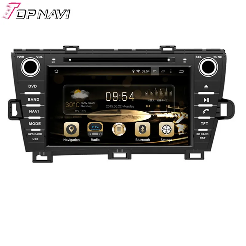 Topnavi 8 ''четырехъядерный Android 6 0 Автомобильный GPS навигатор для TOYOTA PRIUS Left Driving 2009