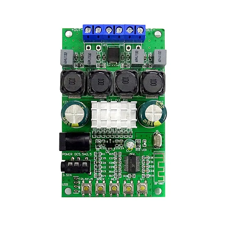 TPA3116D2 50 Вт + Bluetooth 9. 0 TPA3116 стерео цифровой аудио усилитель мощности плата
