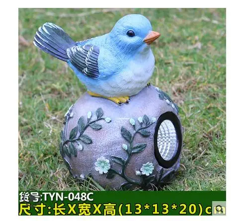 

Art Garden ornaments decorations outdoor solar lamp energy-saving lamp glass and steel park lightsroom Art Statue