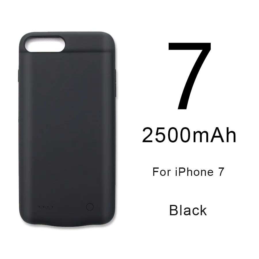 HORUG чехол для зарядного устройства для iPhone 6, 7, 8, 6s Plus, чехол для аккумулятора, внешний аккумулятор, чехол для зарядки s, зарядное устройство, ультра тонкий внешний чехол - Цвет: For iPhone 7