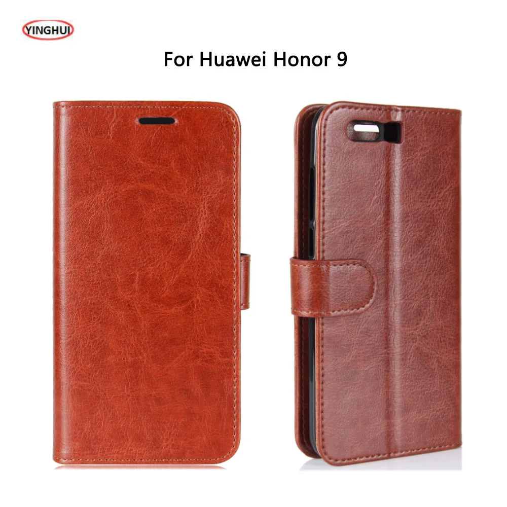 YINGHUI для Huawei honor 9 роскошный кожаный чехол-книжка с подставкой huawei honor9 (5 15 дюйма)