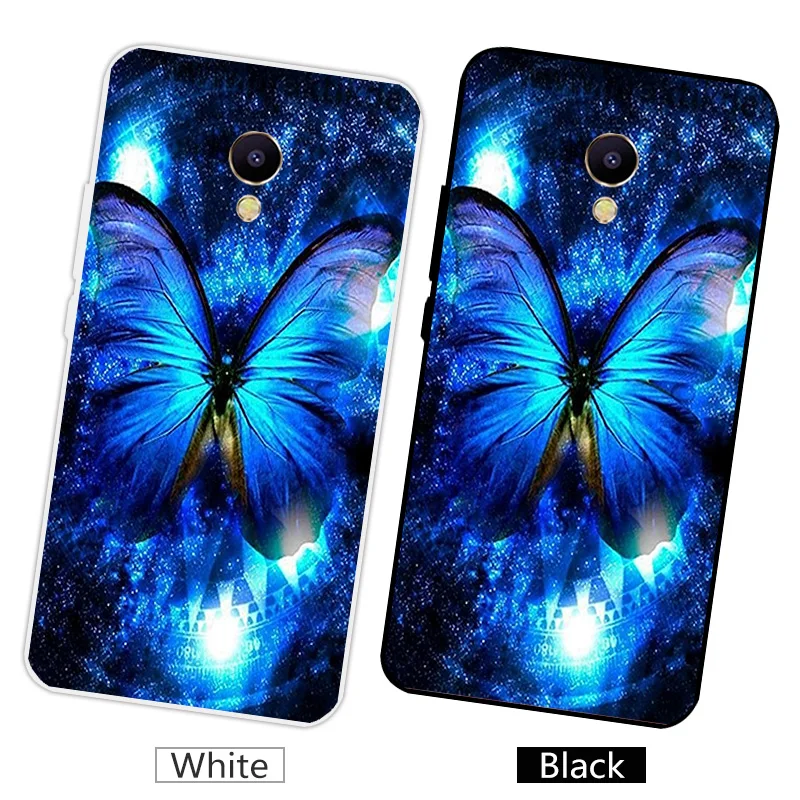 Мягкий силиконовый чехол для телефона Meizu M5S mini Plumage матовый Сверхтонкий из