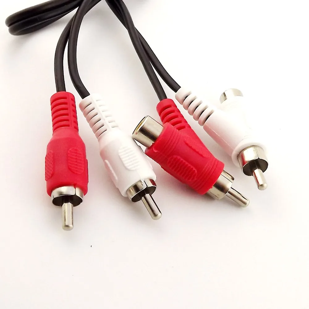 1 шт. стерео Соединительный кабель RCA с двумя штекерами 5 фута 50 см м футов|rca stereo audio