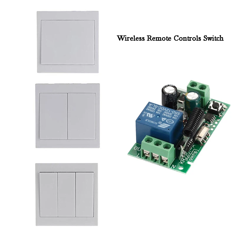 433 МГц 86 настенный беспроводной пульт дистанционного управления Передатчик с 1 2 3