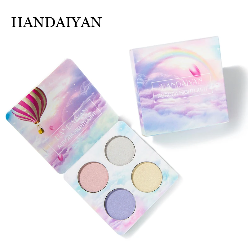 Палетка хайлайтера для лица iluminador maquillaje Body Shimmer Contour Makeup пудра Хамелеон палитра теней для век