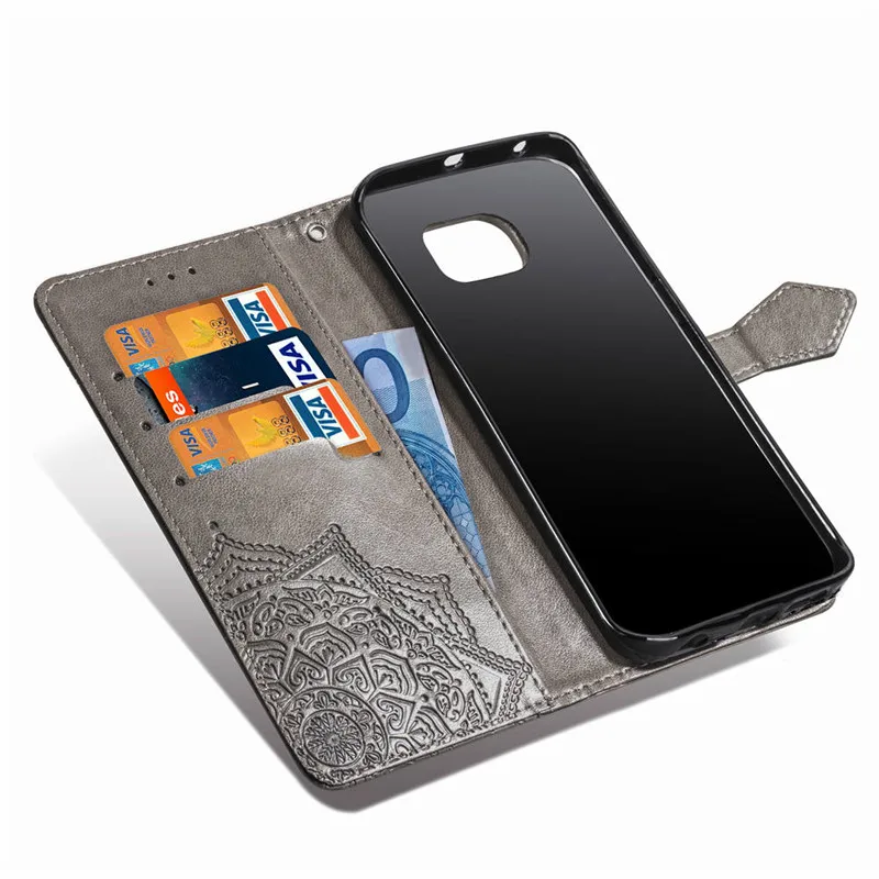 Роскошный чехол Кошелек из искусственной кожи для Samsung Galaxy S6 G920 G920F SM G9200 флип