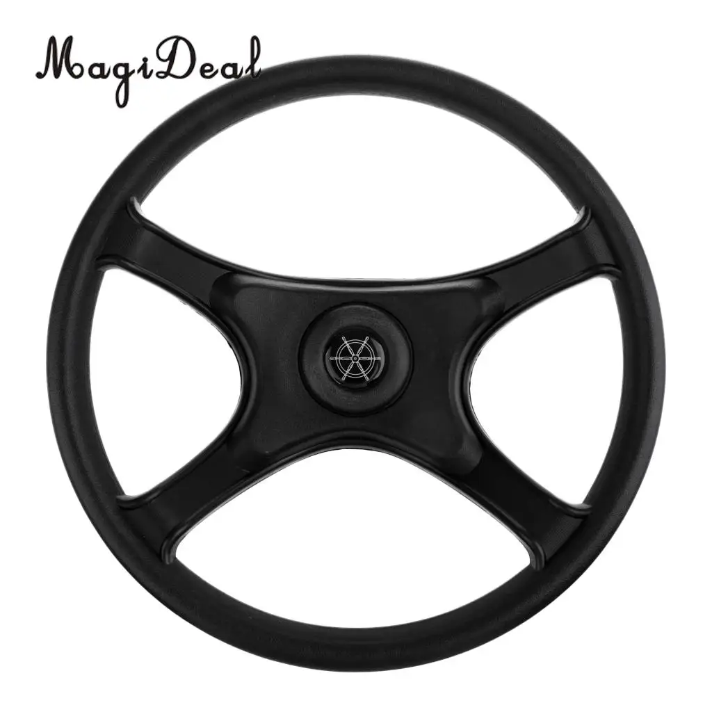 

Универсальный сменный руль для лодки MagiDeal из АБС-пластика, 330 мм, 4 спицы, 3/4 дюйма, для морского катера, Понтона, парусника, яхты
