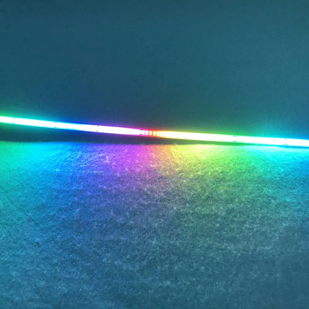 WS2812C- светодиодный умный жесткий бар; адресуемый rgb полный цвет; 50 см в длину; 8 мм в ширину; 120 светодиодный s/50 см; DC5V вход; alu PCB; высокая яркость