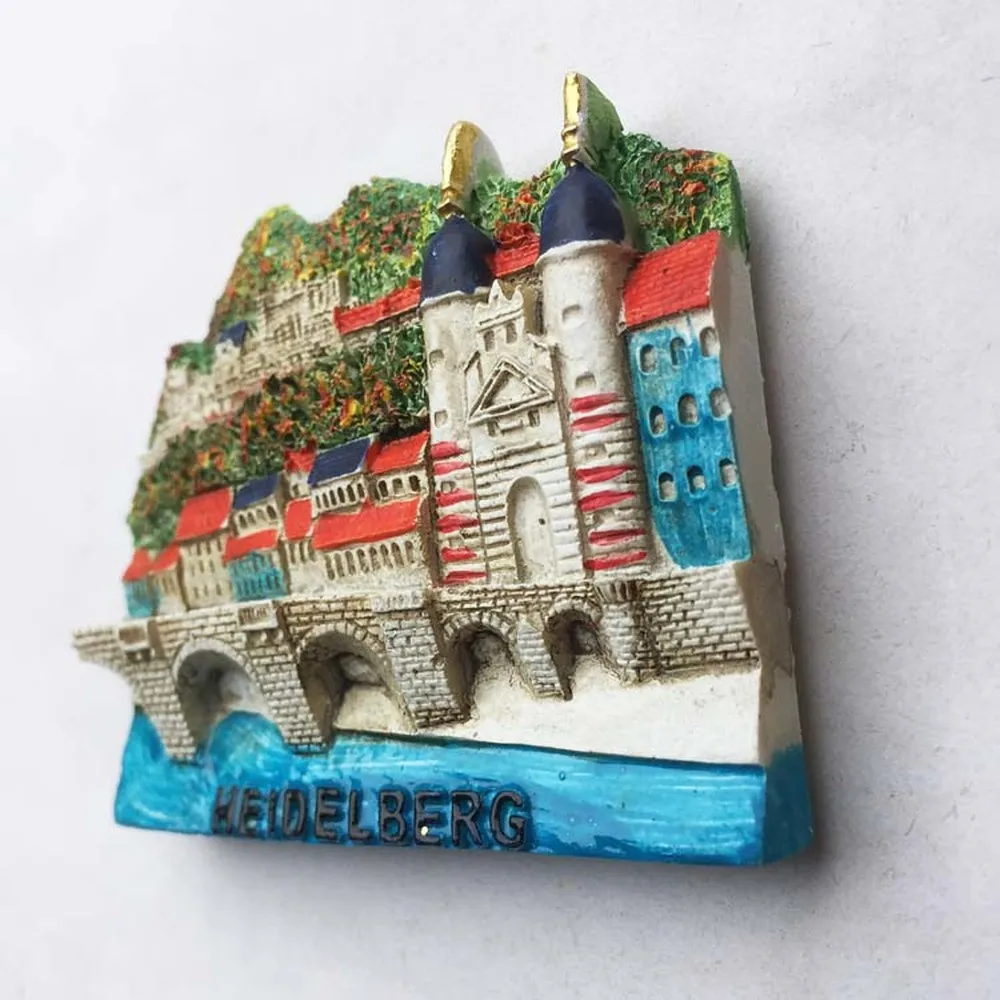 3D Heidelberg BABELEMI из смолы туристические сувениры Германии магниты на холодильник