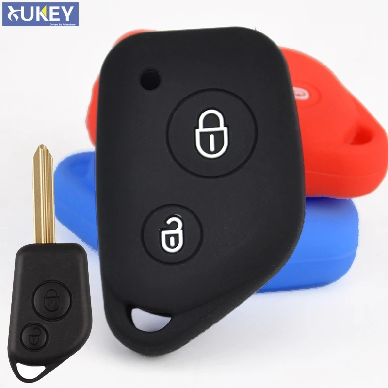 Чехол для Peugeot 106 205 206 306 405 406 Citroen Berlingo Xsara Picasso Saxo|2 button|silicone key fob coverfob cover |