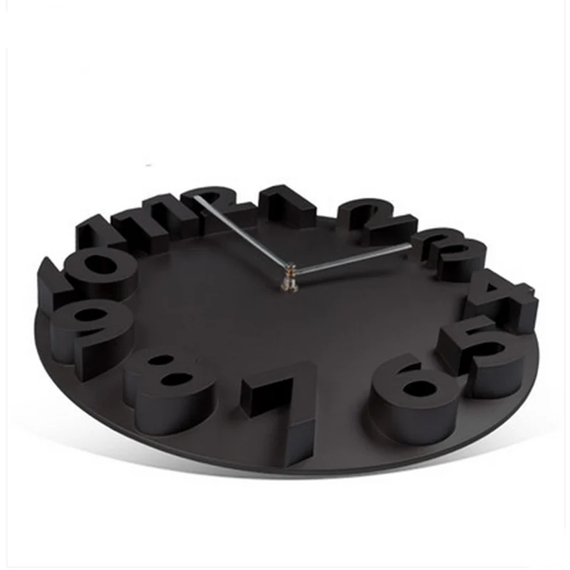 

Fashion simple living room and bedroom 3D wall clock modern hang wall clock silent horloges for home decor,Free shipping.