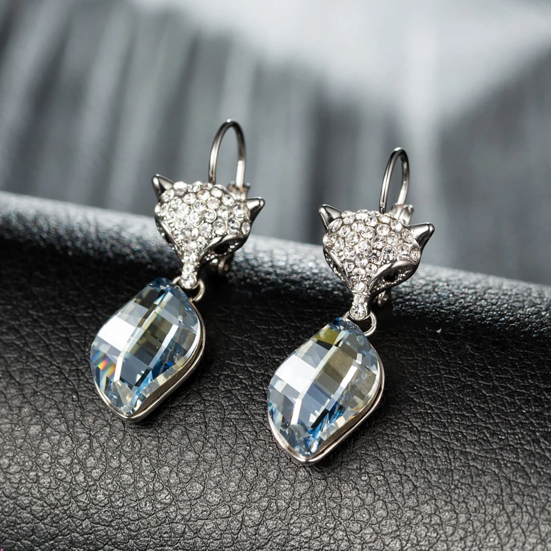 Серьги капли Neoglory Модные женские ювелирные изделия животные лиса для женщин 2020