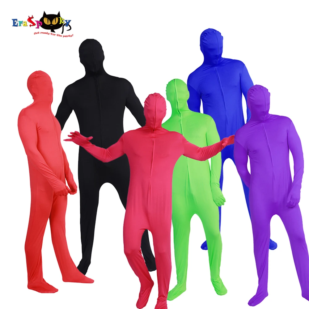 

Mens Lycra Full Body Zentai Suit Costume Adult Second Skin Tight Suits Halloween Costume For Men Spandex Nylon Bodysuit Group