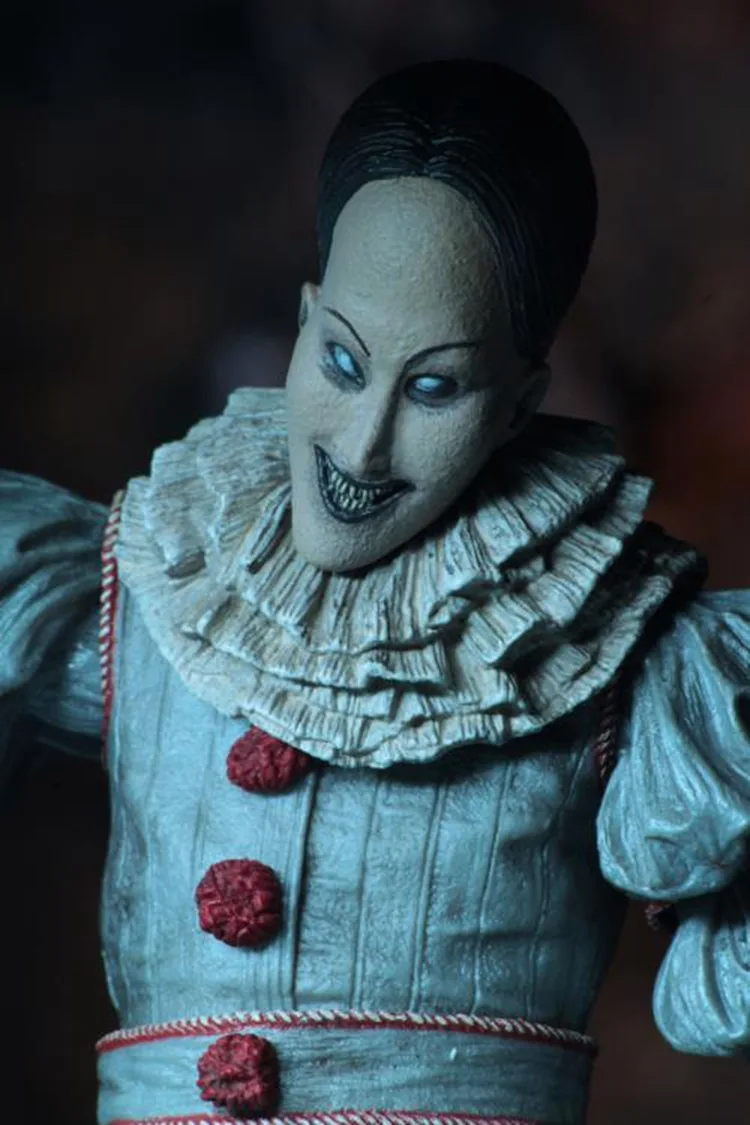 Фигурка Pennywise со светодиодной подсветкой NECA 4 головки экшн-фигурка Стивена Кинга