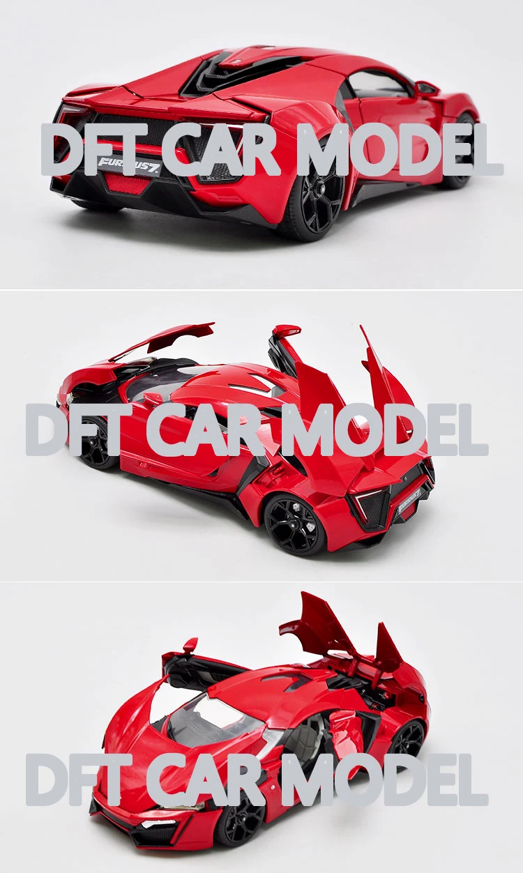 1:18 игрушечный автомобиль из сплава Lykan, спортивный автомобиль, модель детских игрушечных машин, оригинальные авторизованные подлинные детские игрушки