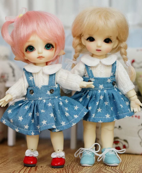 T02-X633 Лучший подарок детям 1/8 1/6 bjd куклы аксессуары для волос ручной работы Одежда