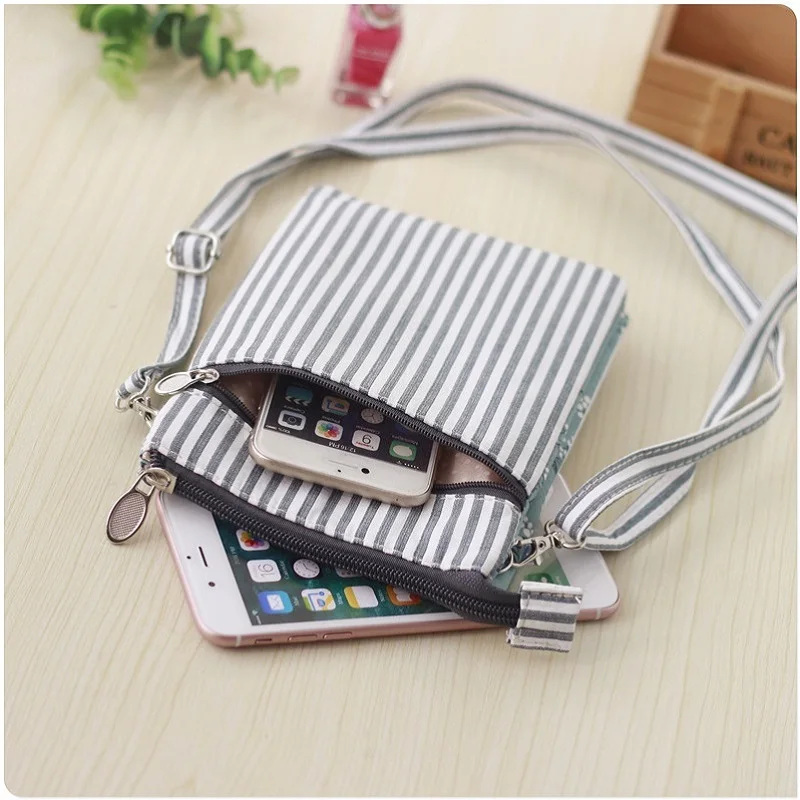 

Cotton floral striped women's mini handbag ladies shoulder crossbody bag female small pouch bolso mujer bolsa feminina for girls