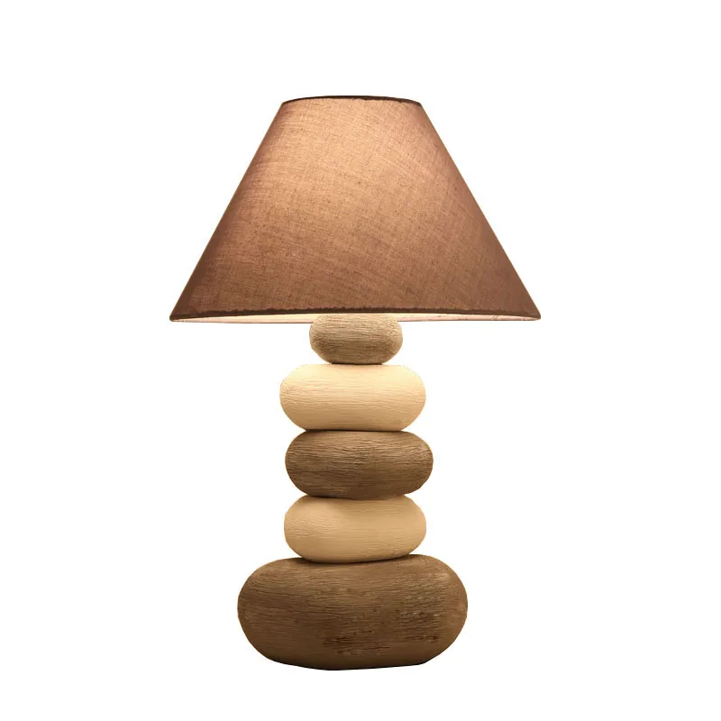 

LukLoy Creative Ceramic Textile Table Light Home Warm Romantic Living Room Bedroom Study Table Decorative Personality Light