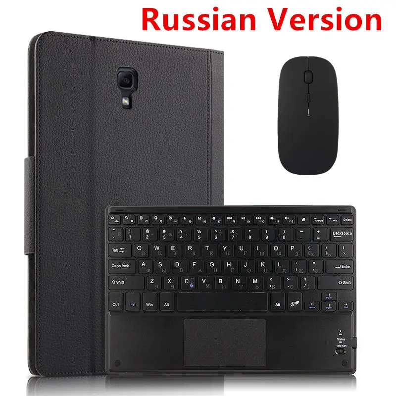 black mouse Russian Чехол для samsung Galaxy Tab A 10,5 SM T590 T595 Защитная крышка Bluetooth клавиатура протектор из искусственной кожи Tab A2 10," чехол для планшета - Цвет: black mouse Russian