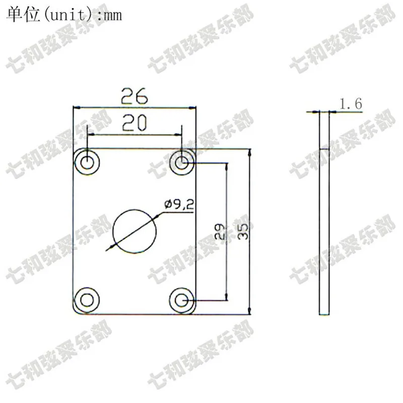 2 шт. черный пластиковый прямоугольный Джек для электрогитары гитарные детали