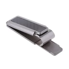 Мужской деловой бумажник из нержавеющей стали и углеродного волокна с зажимом для денег