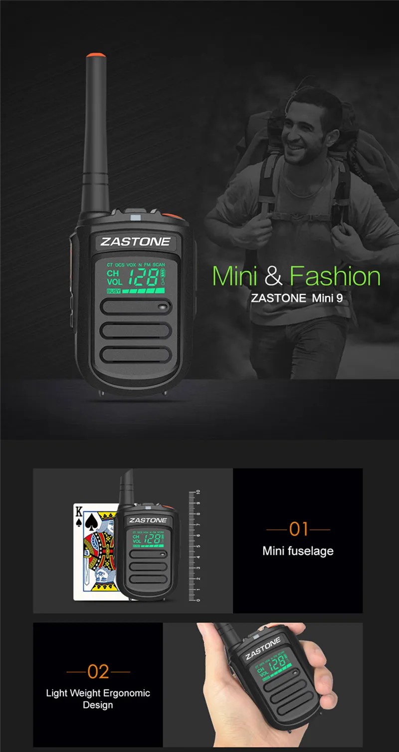Zastone Mini9 DMR Мини Портативная цифровая рация 2 Вт UHF 400-470 МГц HF трансивер коммуникатор портативный двухстороннее радио