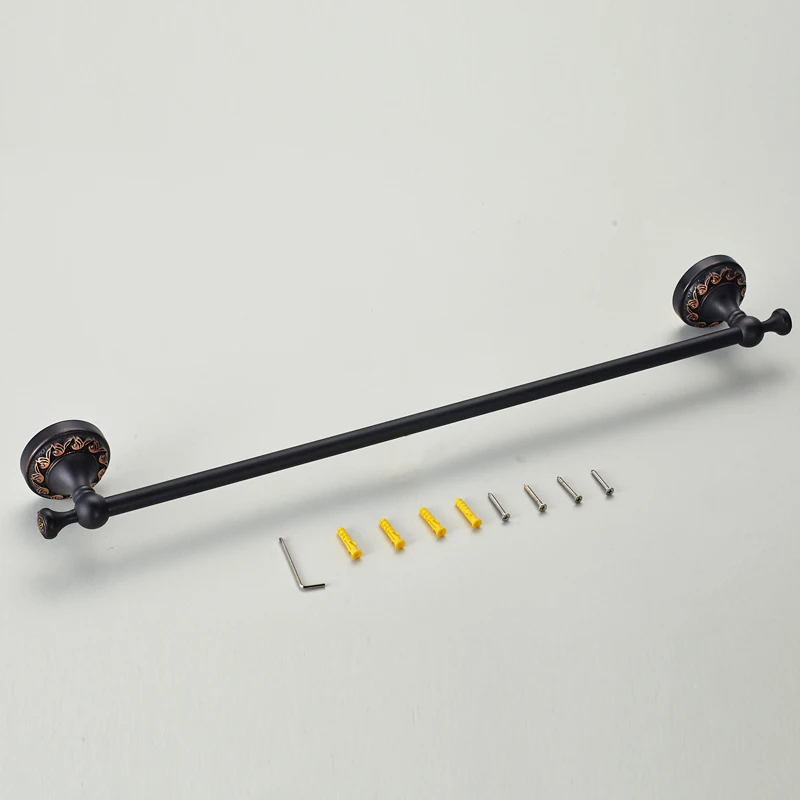 Античный Черный Держатель для полотенец бронзовая латунная стойка Anspicious медный