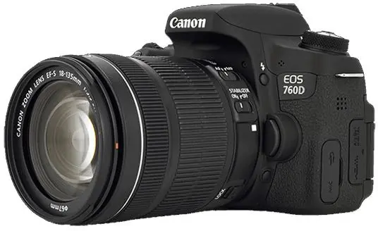 Canon 760d Rebel T6s DSLR Камера-24.2 Мп-1080 P видео-с переменным углом сенсорный Wi-Fi и EF S 18-135 мм
