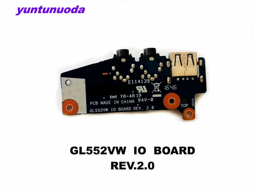 Оригинальная usb плата для ASUS GL552VW IO REV.2.0 протестирована хорошая Бесплатная